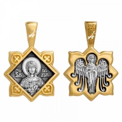 Серебряная подвеска с позолотой Наталия