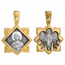 Серебряная подвеска с позолотой Лариса