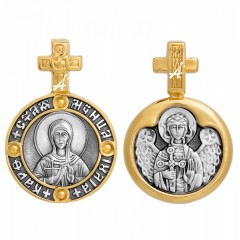 Серебряная подвеска с позолотой Юлия