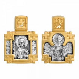 Серебряная подвеска с позолотой Нина