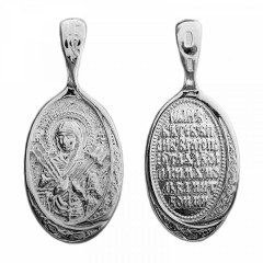 Серебряная подвеска Семистрельная Божия Матерь