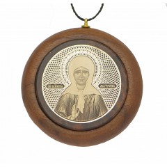 Серебряная подвеска Матрона Московская