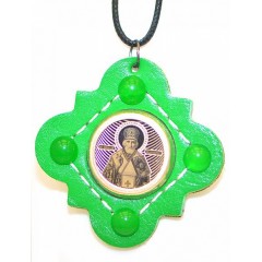 Серебряная подвеска Николай Чудотворец