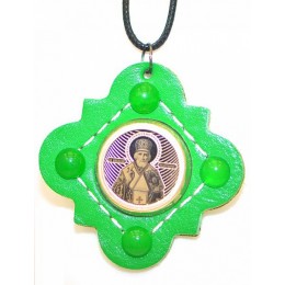 Серебряная подвеска Николай Чудотворец