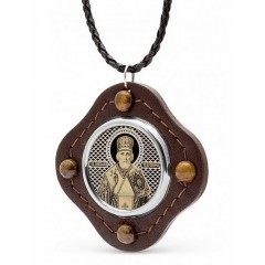 Серебряная подвеска Николай Чудотворец