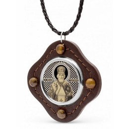 Серебряная подвеска Николай Чудотворец