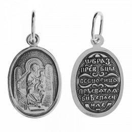Серебряная подвеска Смоленская Божия Матерь