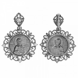 Серебряная подвеска Господь Вседержитель