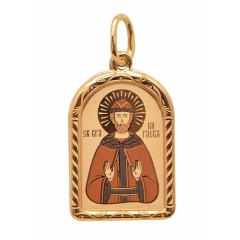Золотая подвеска Глеб