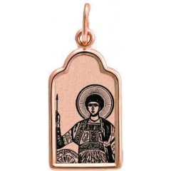 Золотая подвеска Георгий Победоносец