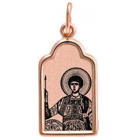 Золотая подвеска Георгий Победоносец